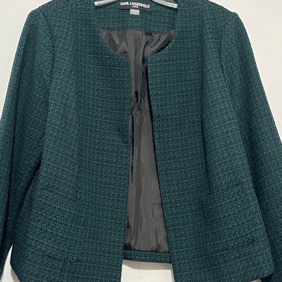 Karl Lagerfeld Jackets & Blazers - Karl Lagerfeld Women's Green Teal Blazer